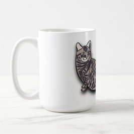 Cat trifft den Vollmond Kaffeetasse