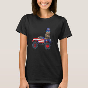 Cat Truck 4. Juli Matching Family USA Patriot T-Shirt