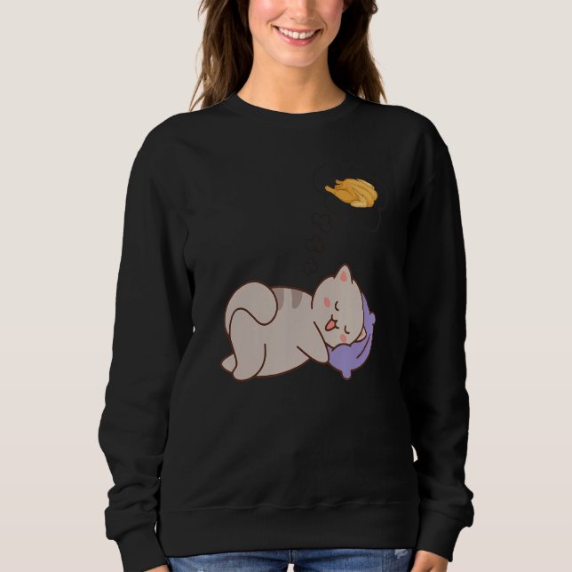 Cat Trukey Dream Sleeping Sweatshirt (Vorderseite)