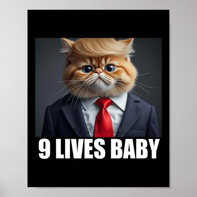 Cat Trump 9 Lives Ba1 Poster (Vorne)