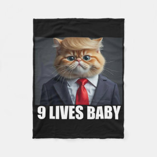 Cat Trump 9 Lives Ba2 Funny Trump Meme Fleecedecke