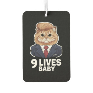 Cat Trump 9 Lives Baby Autolufterfrischer
