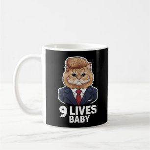 Cat Trump 9 Lives Baby Kaffeetasse