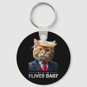 Cat Trump 9 Lives Baby Schlüsselanhänger