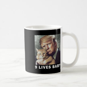 Cat Trump 9 Lives Baby Trump 2024 Win Victory Winn Kaffeetasse