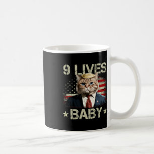 Cat Trump 9 Lives Baby Trump 2024 Win Victory Winn Kaffeetasse