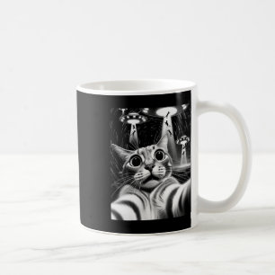 Cat Ufasion _ Funny Cat Meme Retro Alien Cat Kaffeetasse