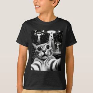 Cat Ufasion _ Funny Cat Meme Retro Alien Cat T-Shirt