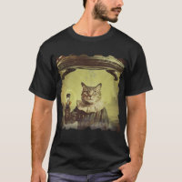Cat UFO Selfie: Invasion / Herren Tshirt #6