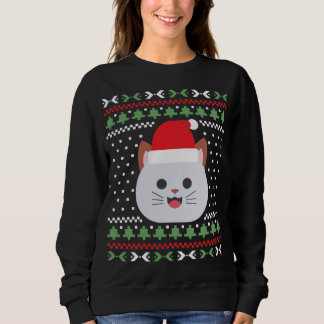 Cat Ugly Christmas Sweater Sweatshirt