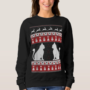 Cat Ugly Christmas Sweater Xmas Sweatshirt