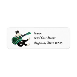 Cat Ukulele Address Labels
