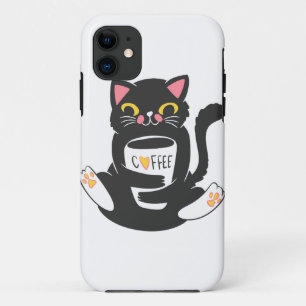 Cat umarmt eine Kaffeemaschine - Wählen Sie Hinter Case-Mate iPhone Hülle