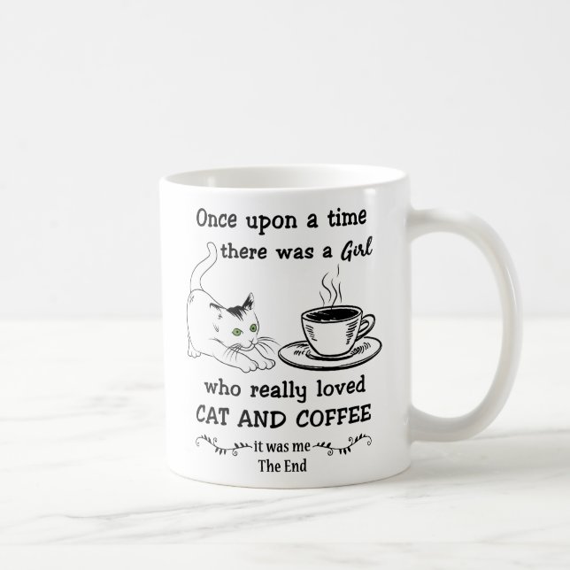CAT- UND KAFFEGESCHENKE, Niedliches Katzengeschenk Kaffeetasse (Rechts)