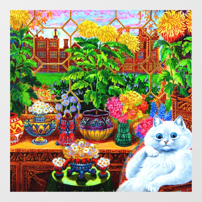 Cat Uni Master Fensteraufkleber (Blatt)