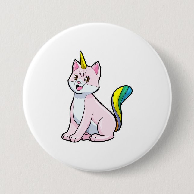 Cat Unicorn Button (Vorderseite)