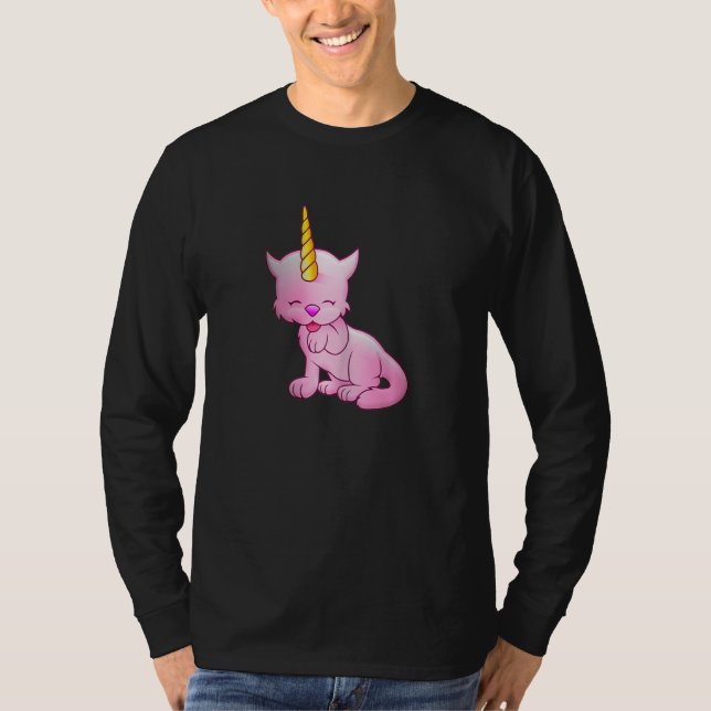 Cat Unicorn Cat Kitten  For Women and Kids T-Shirt (Vorderseite)