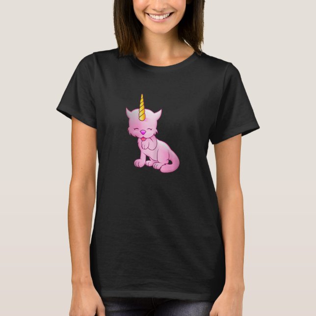 Cat Unicorn Cat Kitten  For Women and Kids T-Shirt (Vorderseite)