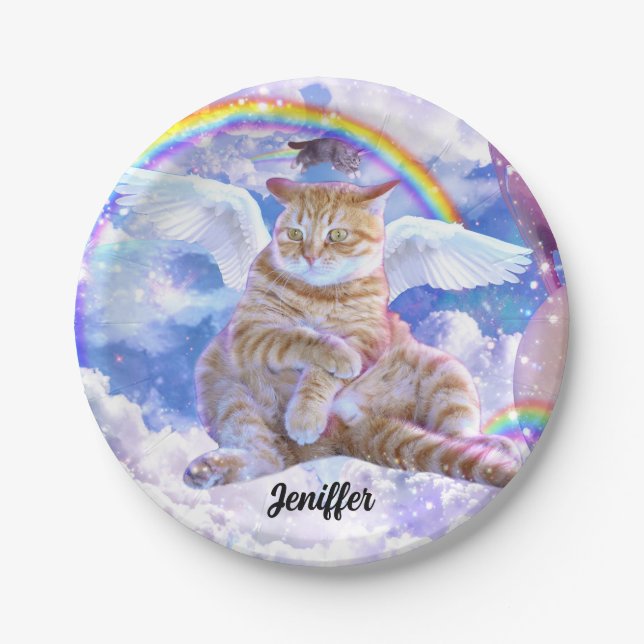 Cat Unicorn - Caticorn Pappteller (Vorderseite)