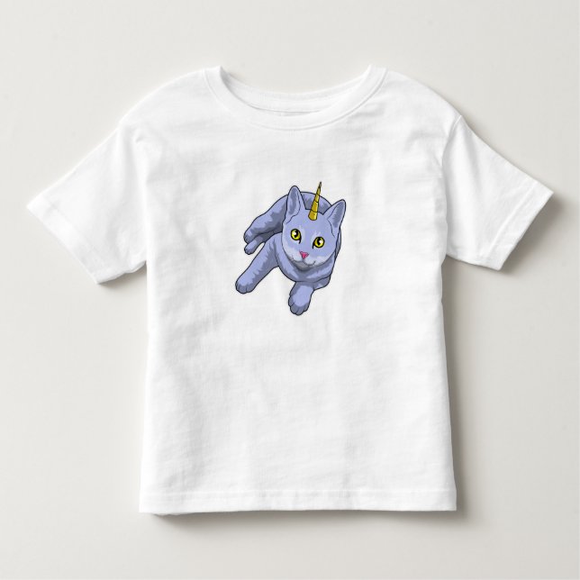 Cat Unicorn Kleinkind T-shirt (Vorderseite)
