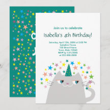 Cat Unicorn Niedlich Girl's Birthday