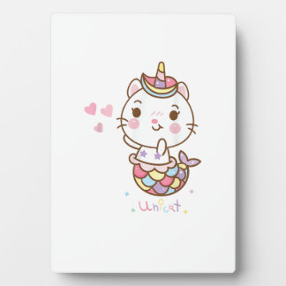 Cat Unicorn shirt - Unicat Mermaid Cat I believe i Fotoplatte