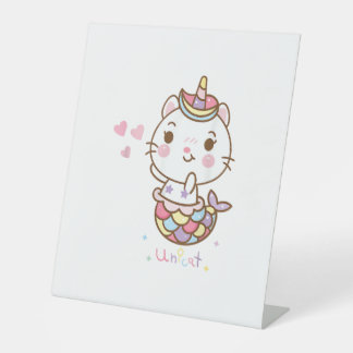 Cat Unicorn shirt - Unicat Mermaid Cat I believe i Sockelschild