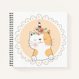 Cat Unicorn Sketchbook Notebook Notizbuch