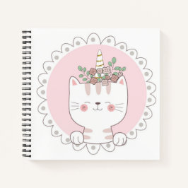 Cat Unicorn Sketchbook Notebook Notizbuch