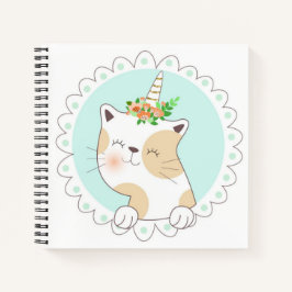 Cat Unicorn Sketchbook Notebook Notizbuch
