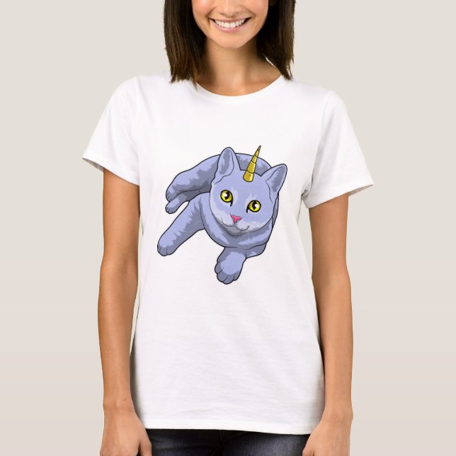 Cat Unicorn T-Shirt (Vorderseite)
