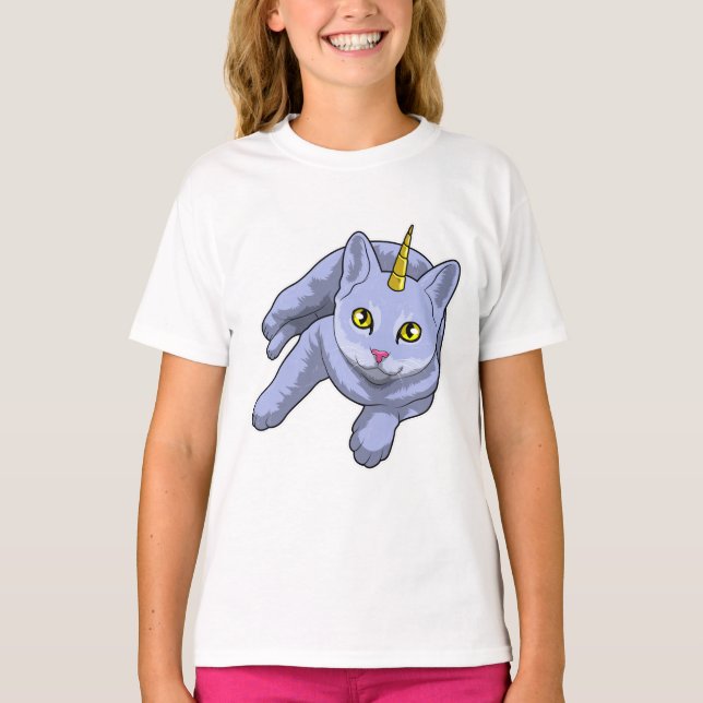 Cat Unicorn T-Shirt (Vorderseite)