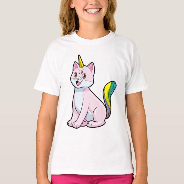 Cat Unicorn T-Shirt (Vorderseite)