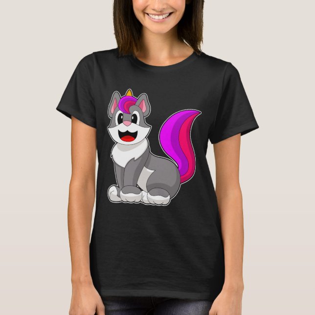 Cat Unicorn T-Shirt (Vorderseite)