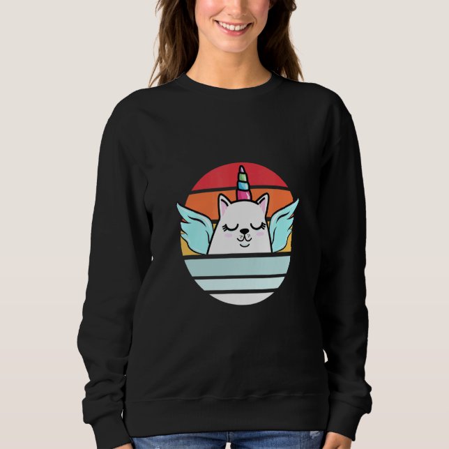 Cat Unicorn T Sweatshirt (Vorderseite)