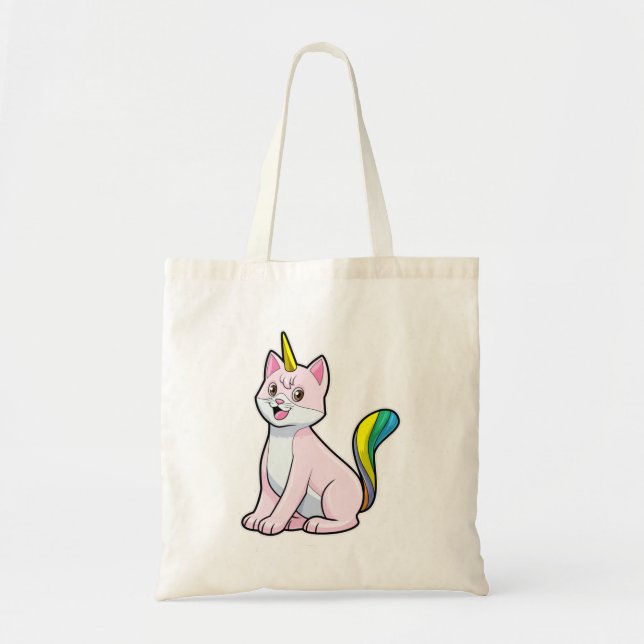Cat Unicorn Tragetasche (Vorne)