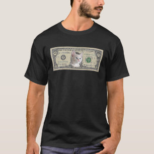 Cat Unique Dollar Bill Money Kitten Enthusiasten N T-Shirt