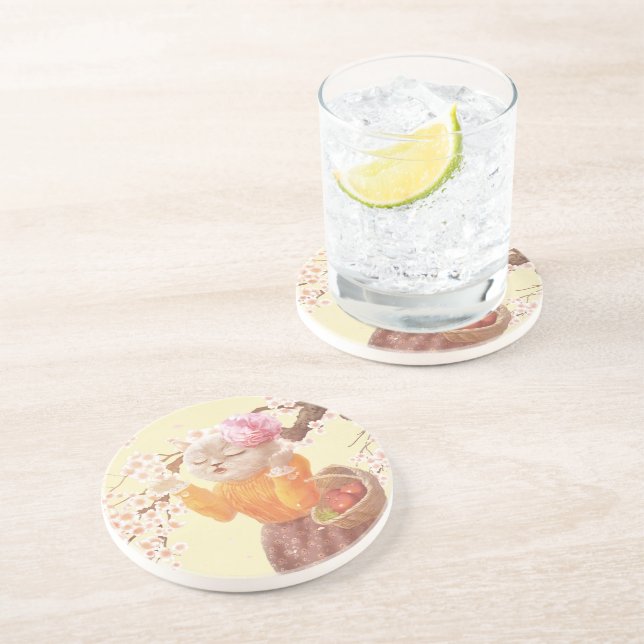 Cat-Untersetzer singen Getränkeuntersetzer (Seite)