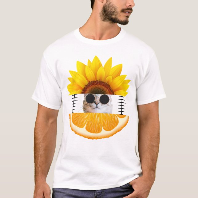 Cat Vacation Summer T-Shirt (Vorderseite)