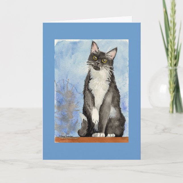 Cat Valentine Card Feiertagskarte (Vorderseite)