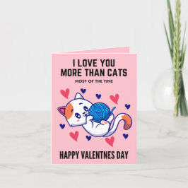 Cat Valentinstag Card Feiertagskarte
