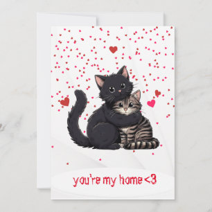 Cat Valentinstag Card - niedliche Cat Holiday Card Feiertagskarte