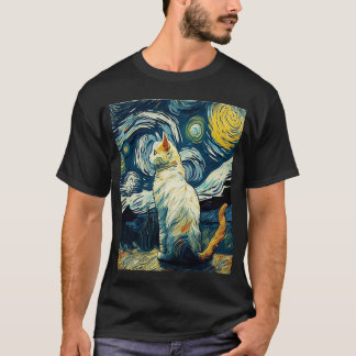 Cat van Gogh - Cat Art Lover T-Shirt
