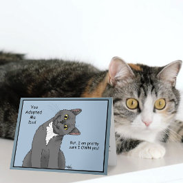 Cat Vater Adoption Vatertag Karte