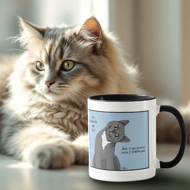 Cat Vater Adoption Vatertag Tasse (Von Creator hochgeladen)