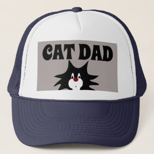 CAT VATER BALL CAPS TUXEDO CAT HATTEN TRUCKERKAPPE