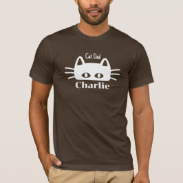 Cat Vater benutzerdefinierter Katzenname T-Shirt