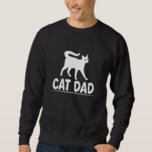 Cat Vater Bester Cat Vater je 1 Sweatshirt (Vorderseite)