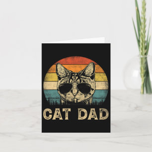 Cat Vater Cat Lovers Daddy Vatertag Karte