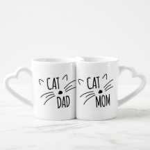 Cat Vater & Cat Mama Tasse Set